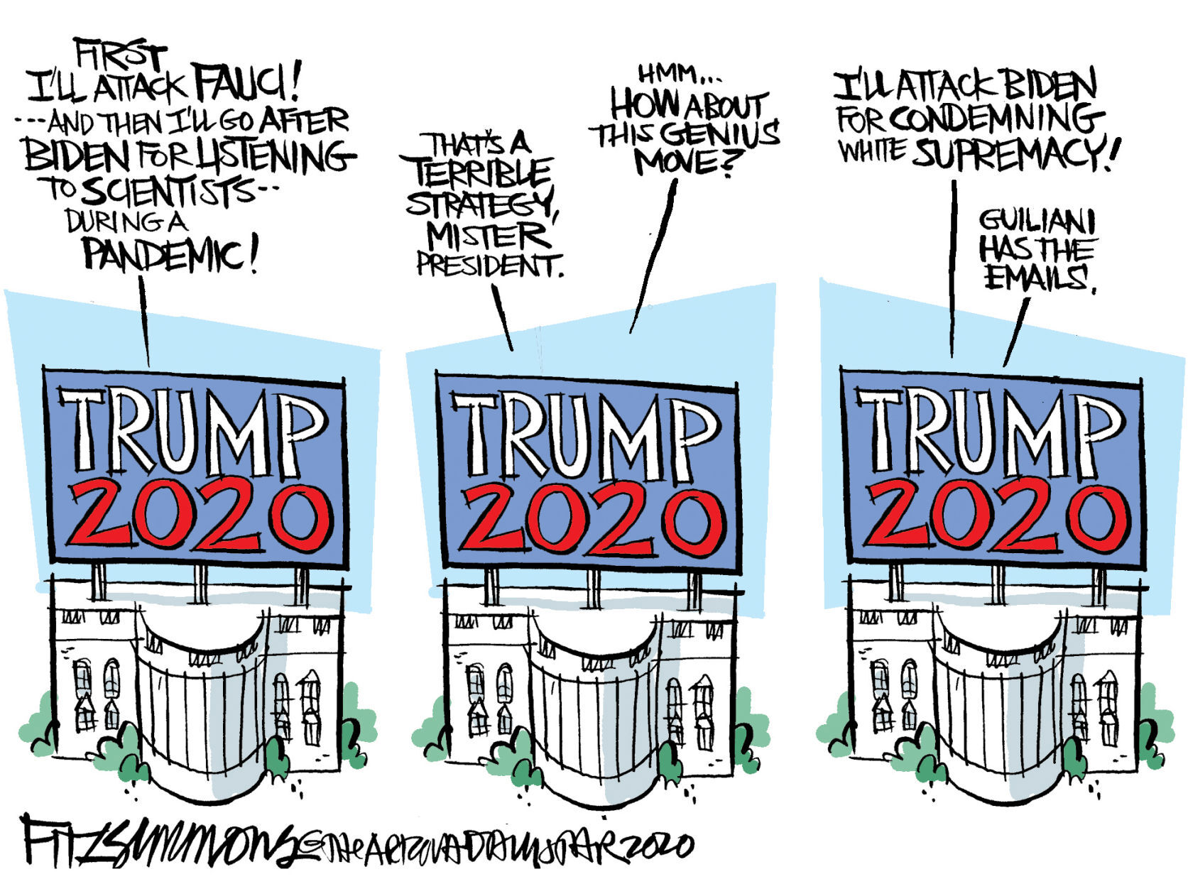 Daily Fitz Cartoon: Trump versus Fauci